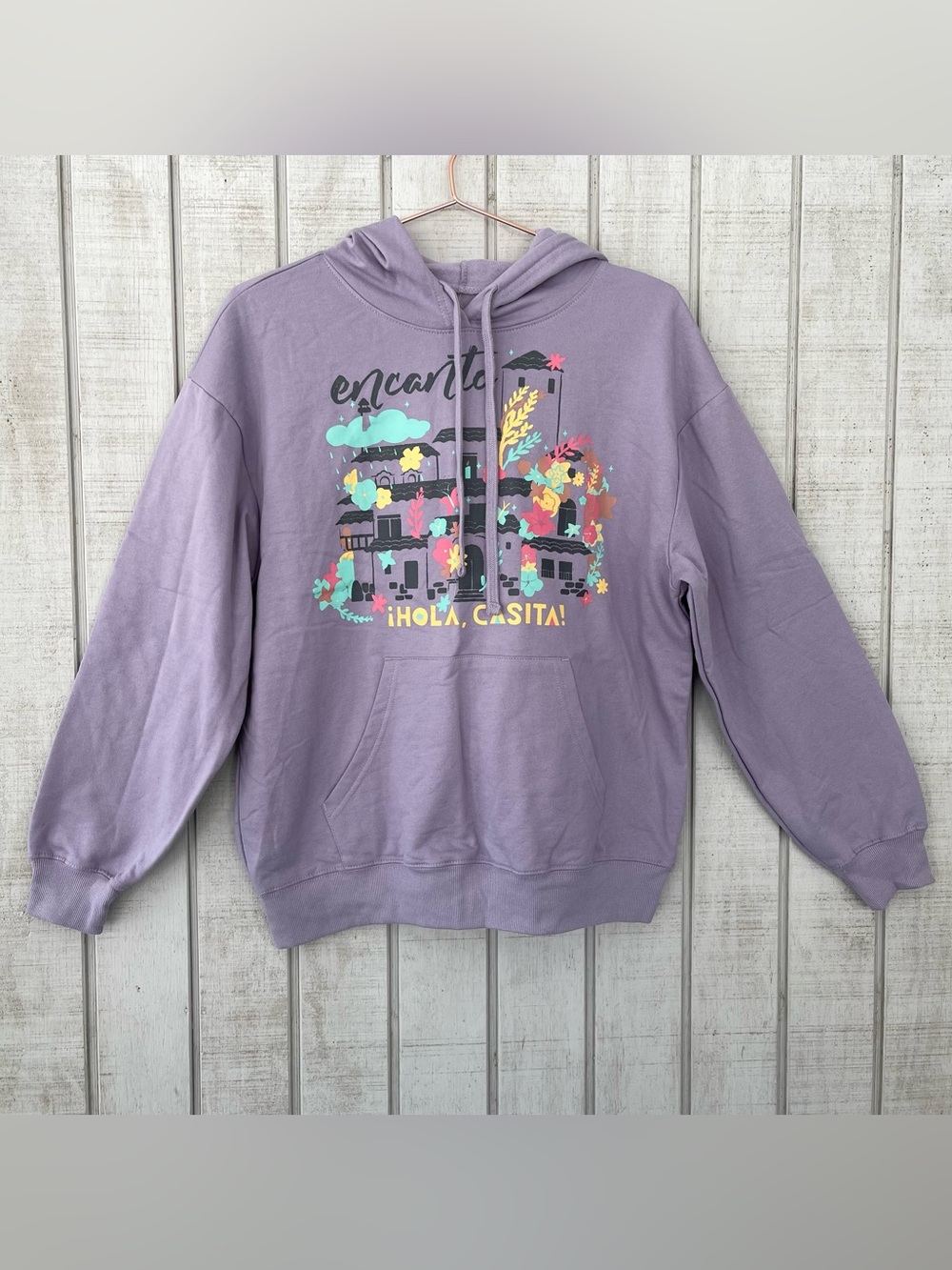 Disney Encanto Purple Graphic Pullover Hoodie Women’s Medium
